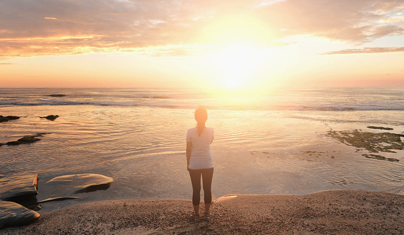 Sunrise at a beach