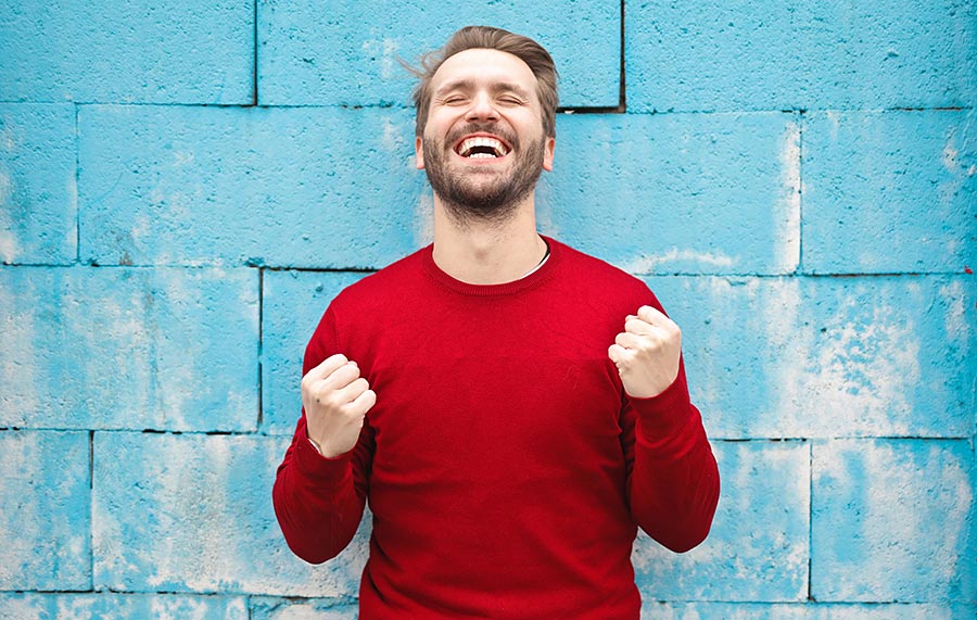 Happy man